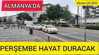 Almanya'da Perşembe Günü Hayat Duracak