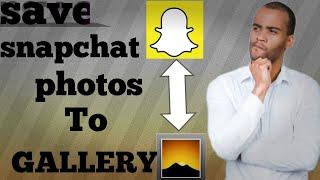 HOW TO SAVE SNAPCHAT PHOTOS TO GALLERY! SNAPCHAT-GALLERY! IN TELUGU LANGUAGE