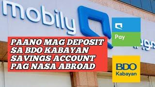 Paano Mag Deposit Ng Pera Online Sa BDO Kabayan Savings Account Pag Nasa Saudi Gamit Mobily Pay 2024
