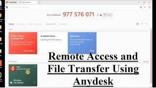 Installing and Using Anydesk for Remote access