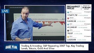 Trading & Investing: S&P Repeating 2007 Top, Key Trading Levels, Bitcoin, Gold And Silver