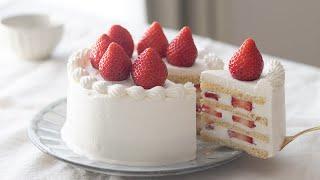 Christmas Strawberry Short Cake：Chantilly Fraise｜HidaMari Cooking