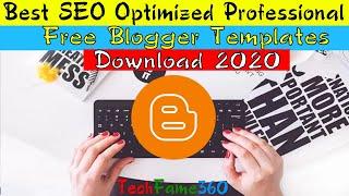 Best SEO Optimized Professional Free Blogger Templates Download 2020 | Techno Vedant