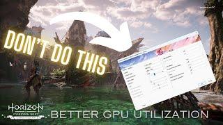 CHANGE these Settings RIGHT NOW | Better GPU & CPU utilization in Horizon Forbidden West PC