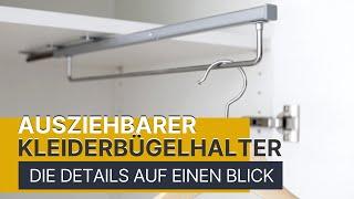 Unsere ausziehbaren Kleiderbügelhalter | meine möbelmanufaktur