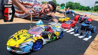 RC Car Racing Challenge on Mini Highway | Looser Will Eat JOLOCHIP