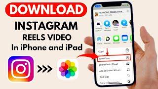 Download Instagram Reels Video in Gallery on iPhone | How to Save Instagram Video in iPhone 2023