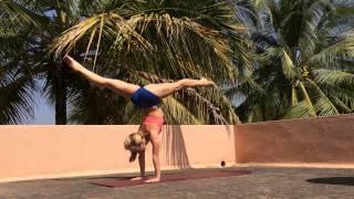 Yoga Handstand Splits, Just for Fun with Kino