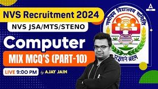 NVS Non Teaching Classes 2024 | NVS Non Teaching Computer Class By Ajay Jain | MIX MCQ's