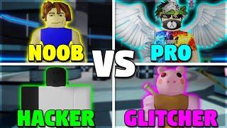 NOOB vs PRO vs HACKER vs GLITCHER [Roblox Piggy]