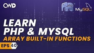 Array Built-In Functions | PHP for beginners | Learn PHP | PHP Programming | Learn PHP in 2020