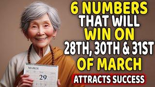 6 Lucky Numbers to FOCUS and GET RICH on 10TH, 12TH and 14TH March 2025 | Buddhist Philosophy