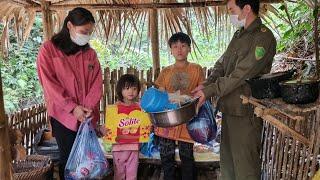 The orphan boy received the gifts given to him with great gratitude - boy orphaned parents