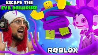 Trapped in Roblox Evil Dollhouse with Candy Doll Darling (FGTeeV Escape Game)