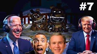 US Presidents Play Five Nights at Freddy's 4 (FNAF 4) Part 7