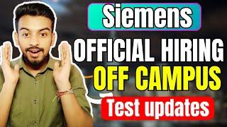 Siemens Biggest Hiring | OFF Campus Drive For 2024, 2023, 2022 Batch | Fresher Jobs | Kn Academy