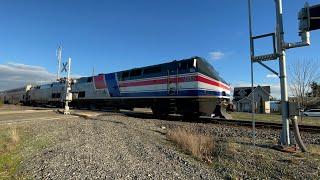 Amtrak trains