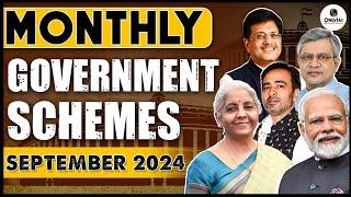 Important Government Scheme in NEWS  | September 2024 | UPSC Prelims 2025 | OnlyIAS