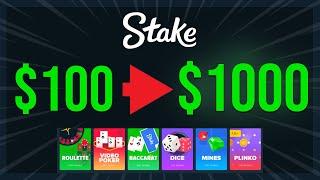 TURNING $100 TO $1000 - Stake