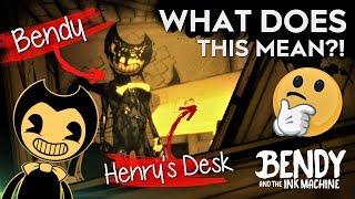 BATIM FLASHBACK THEORY! | Why Did Ink Bendy Appear Next to Henrys Desk? (Bendy and the Ink Machine)