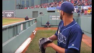 David Price Bullpen- Fenway Park April 12, 2011. WWW.BULLPENVIDEOS.COM