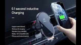 MCDODO CH-7620 Car Charger Wireless Charger Fast Charging 15W Dengan Stand Holder