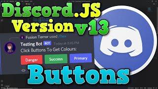 [NEW] How To Make BUTTONS for a Discord Bot || Discord.JS v13 2022