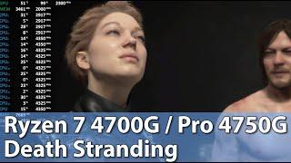 Ryzen 7 4700G / Pro 4750G APU Test  - Death Stranding - Gameplay Benchmark