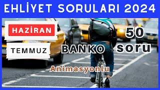 Ehliyet Sınav Soruları 2024 | Haziran, Temmuz Çıkmış Ehliyet Soruları