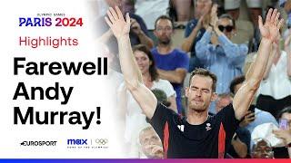 End of an era - Andy Murray's career ends at the Paris 2024 Olympics  | #Paris2024 #Olympics