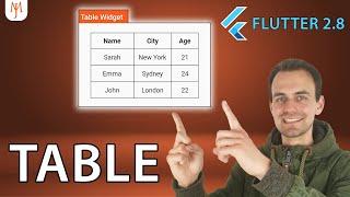 Flutter Tutorial - Table Widget [2022]