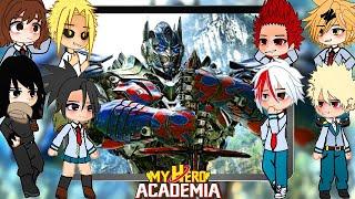 Class 1A react to Izuku as Optimus prime | AU | |BNHA/MHA || GCRV |