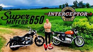 Super Meteor 650 vs Interceptor 650: Cruiser King or Retro Classic?