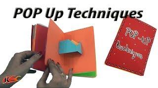 23 Pop ups card Techniques | DIY Popup Scrapbook | JK Arts 1389 #MothersDayCraft