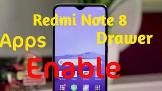 How to eneble apps drawer Redmi Note 8/8 Pro।। Redmi note 8/8 Pro।।Enables Apps drawer