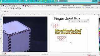 Corel Draw Tips & Tricks Macro E CUT MacroMonster Finger Box Joint Part 2