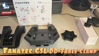 Fanatec CSL DD Table Clamp - First look & attaching to my desk - Box contents - Quick run through