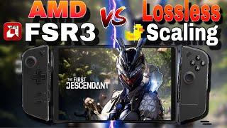 First Descendant Lenovo Legion Go AMD FSR3 VS Lossless Scaling Performance Test