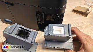 Epson L4160, L4150 - The ink pad needs service. Contact Epson ABCserviss.lv - Kārtridžu uzpilde