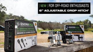 Rhino USA 6" Adjustable Drop Hitch