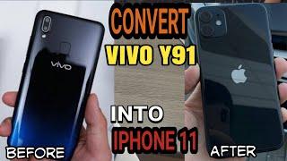 Ubah Vivo y91 y93 y95 jadi iPhone 11 / 12 / 13  backdoor original || convert Vivo y91 into iPhone 11