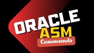 All-in-one Oracle ASM Commands ! Download ASM commands pdf file