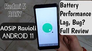 Redmi 5- AOSiP Ravioli ANDROID 11 Rom  | Dec 2020 | New Build | aosip Features & Performance A11