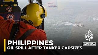 Philippines oil spill: Tanker carrying 1.4 million litres of oil capsizes