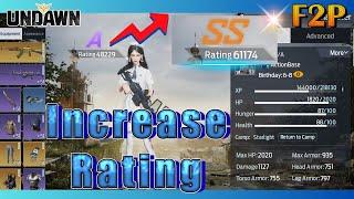 LEVEL 90 | INCREASE RATING TO SS | TIPS AND TRICKS | UNDAWN F2P GUIDE