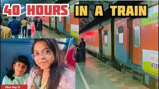 Mini Vlog 51 || 40 Hrs Train   Journey on Waiting Ticket || Gorakhpur to Salem