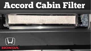 How To Change A 2018 - 2022 Honda Accord Cabin Air Filter - Remove Replace Replacement Location