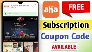 Aha Free subscription Coupan Code | Aha free coupan code | aha app Promo code |