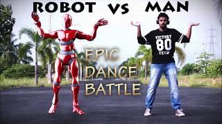 Robot vs man || epic vfx dance battle || when vfx meets dance || milo na milo remix