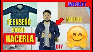 Patrón de Chamarra o Chaqueta / Denim jacket pattern DIY / Molde para Chamarra de mezclilla